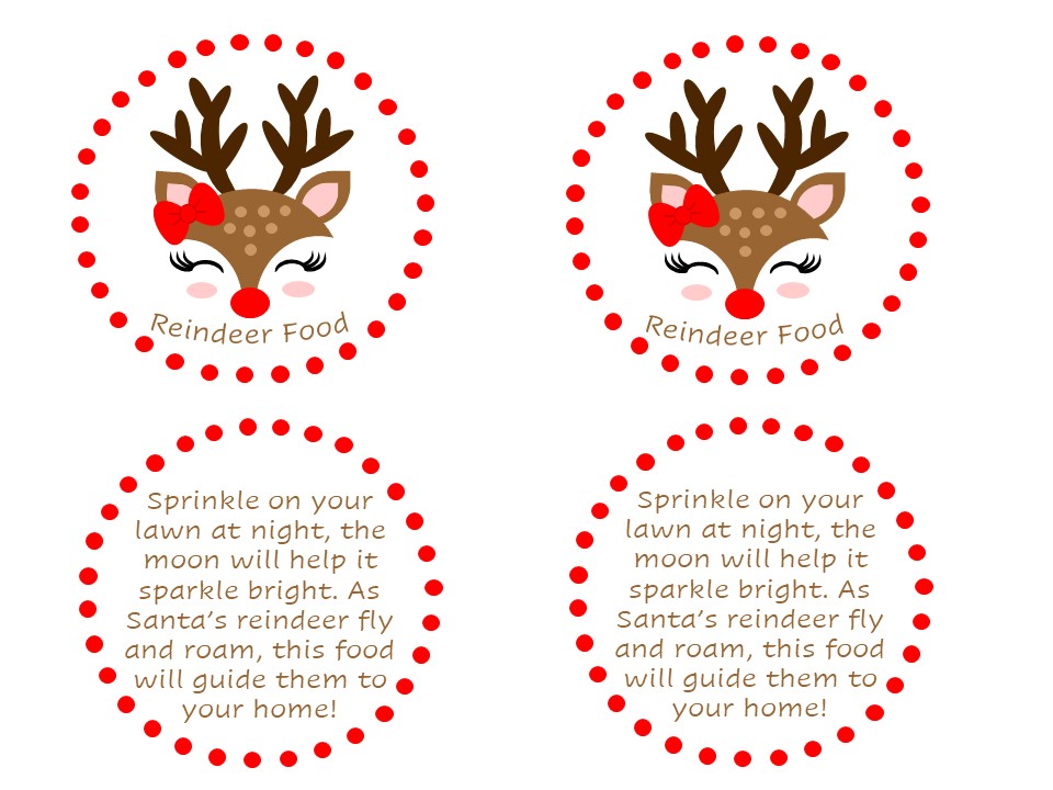 Magic Reindeer Food - Free Printables!